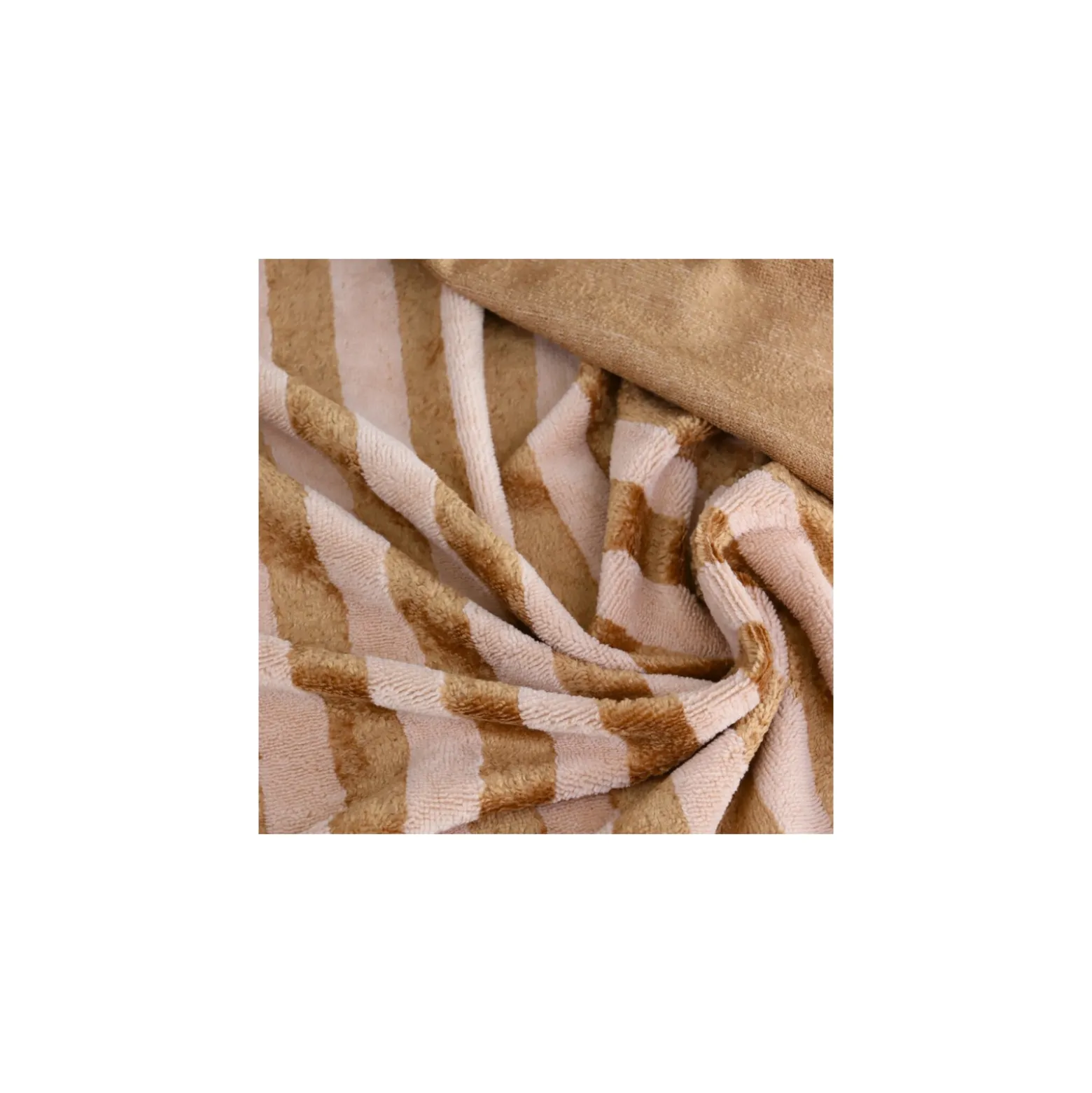 Tissu micro-éponge bambou rayé
