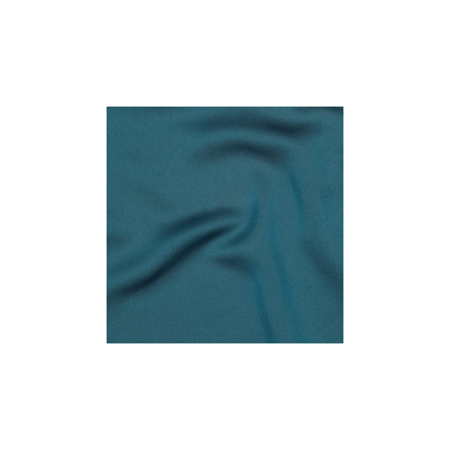 Tissu micro satin touché soie - bleu paon