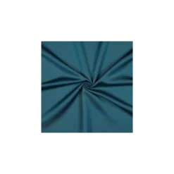 Tissu micro satin touché soie - bleu paon