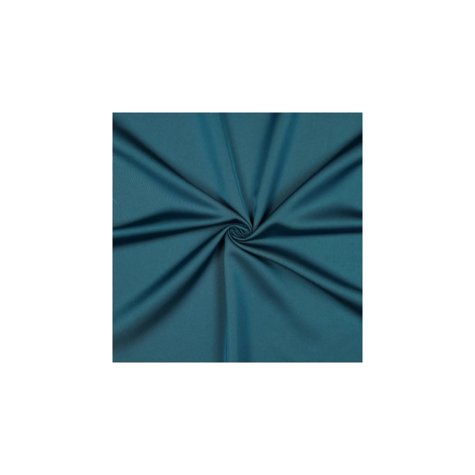 Tissu micro satin touché soie - bleu paon