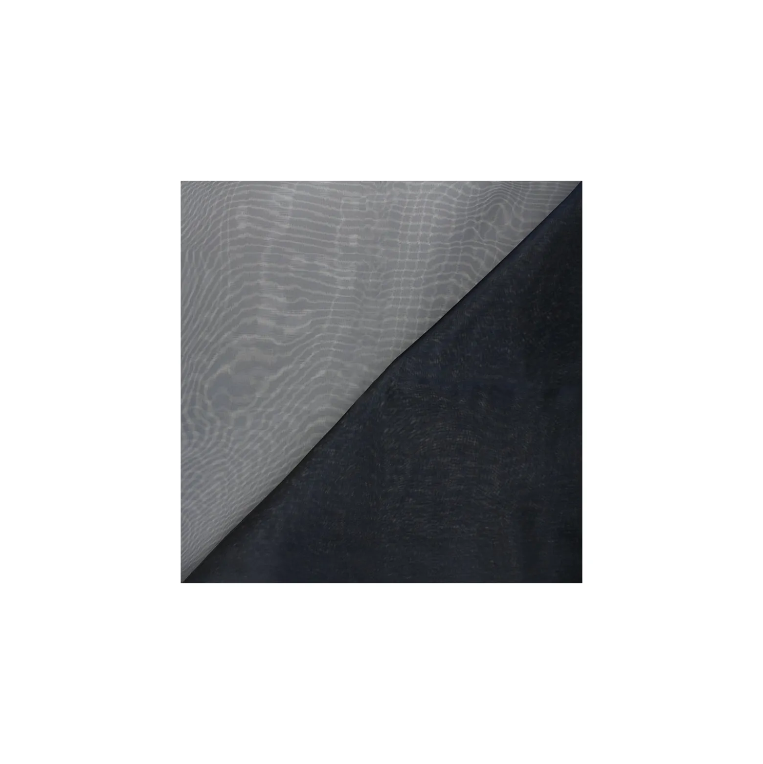 Tissu Organza - marine x 50cm