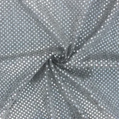 Tissu paillettes Carnaval - noir/argenté