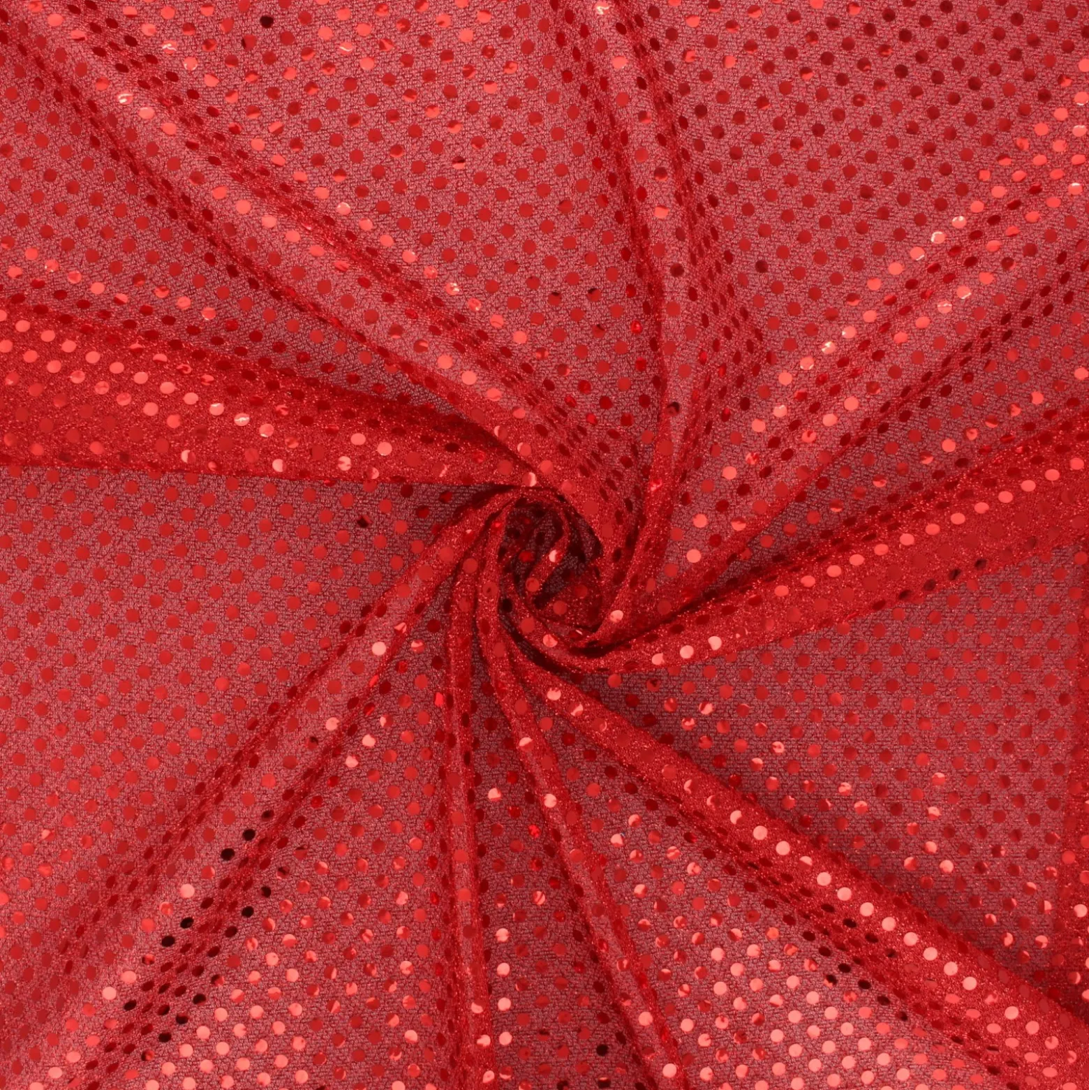 Tissu paillettes Carnaval - rouge