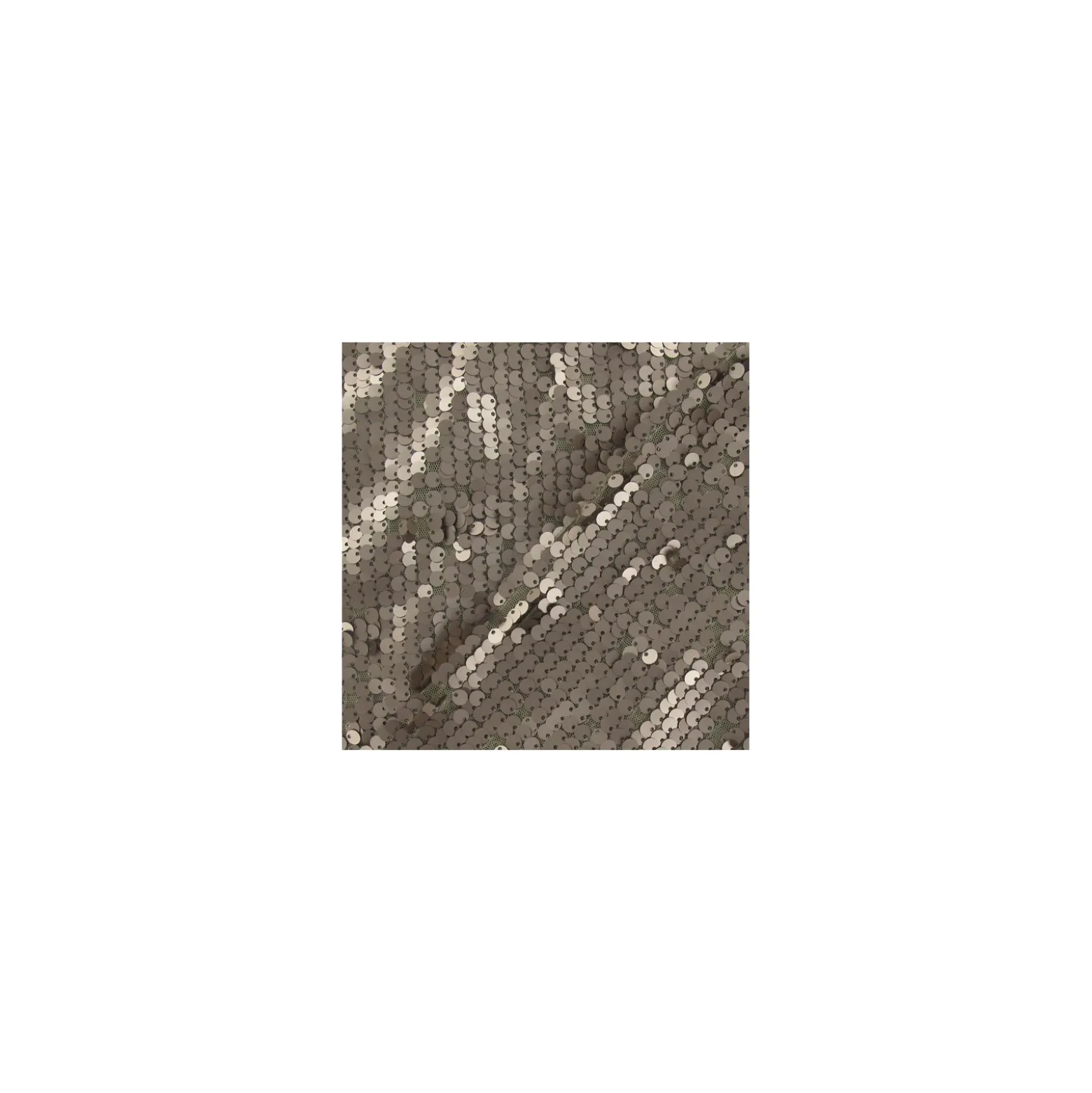 Tissu paillettes sirène mat beige