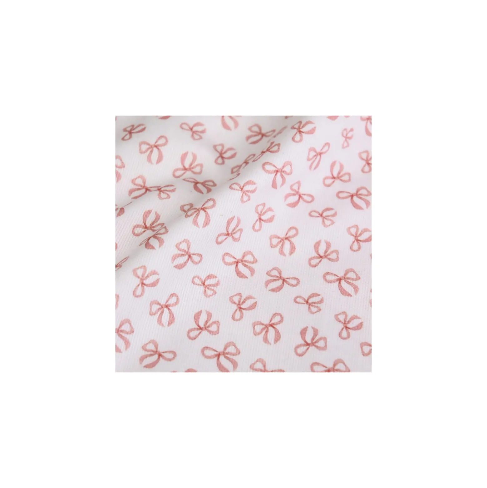 Tissu piqué de coton Noeuds - blanc