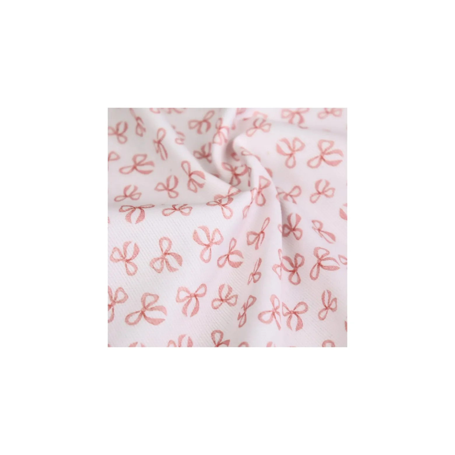 Tissu piqué de coton Noeuds - blanc