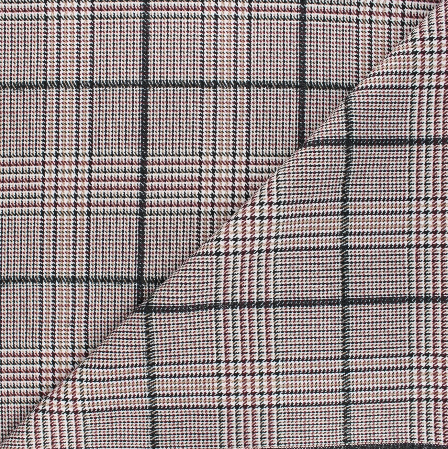 Tissu polyviscose lurex Hive - bordeaux