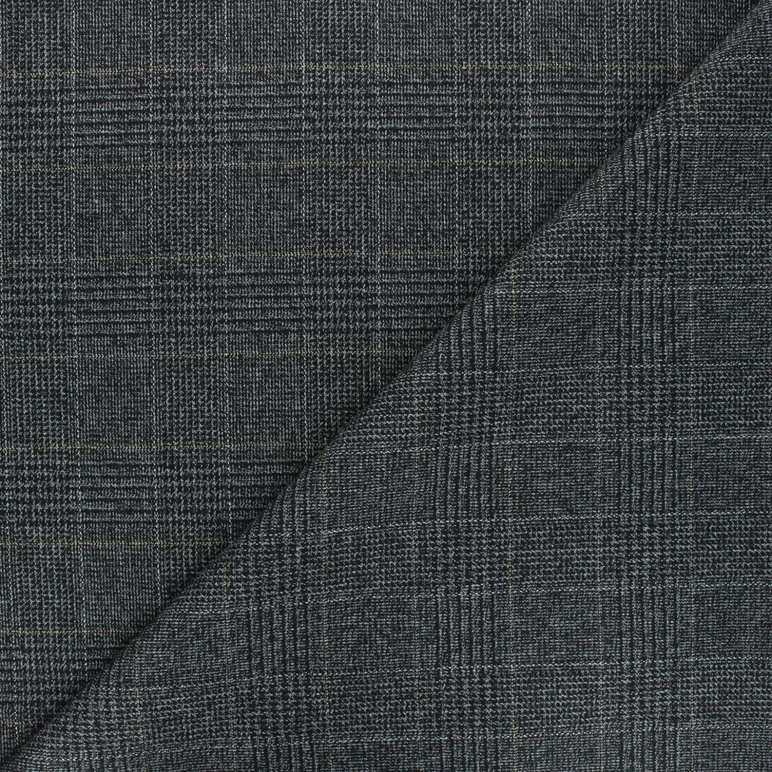 Tissu polyviscose lurex Subtile square - gris