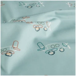 Tissu popeline de coton Aéroly - bleu