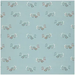 Tissu popeline de coton Aéroly - bleu