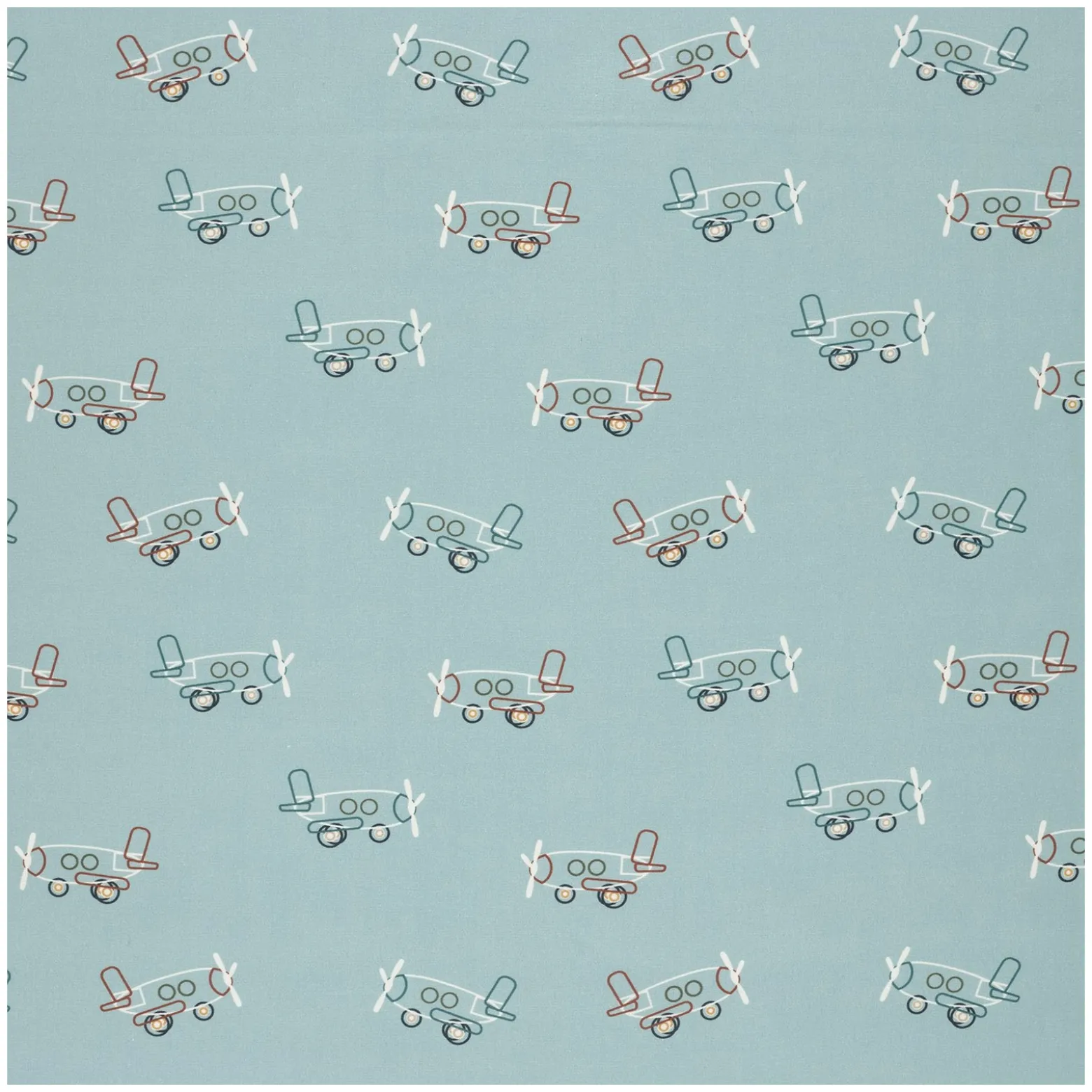 Tissu popeline de coton Aéroly - bleu