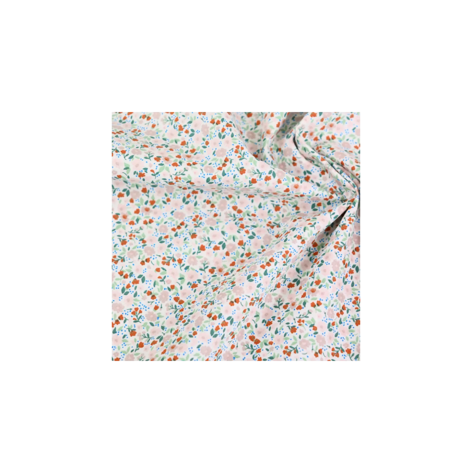 Tissu popeline de coton Bocage - blanc