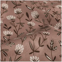 Tissu popeline de coton Boisette - vieux rose