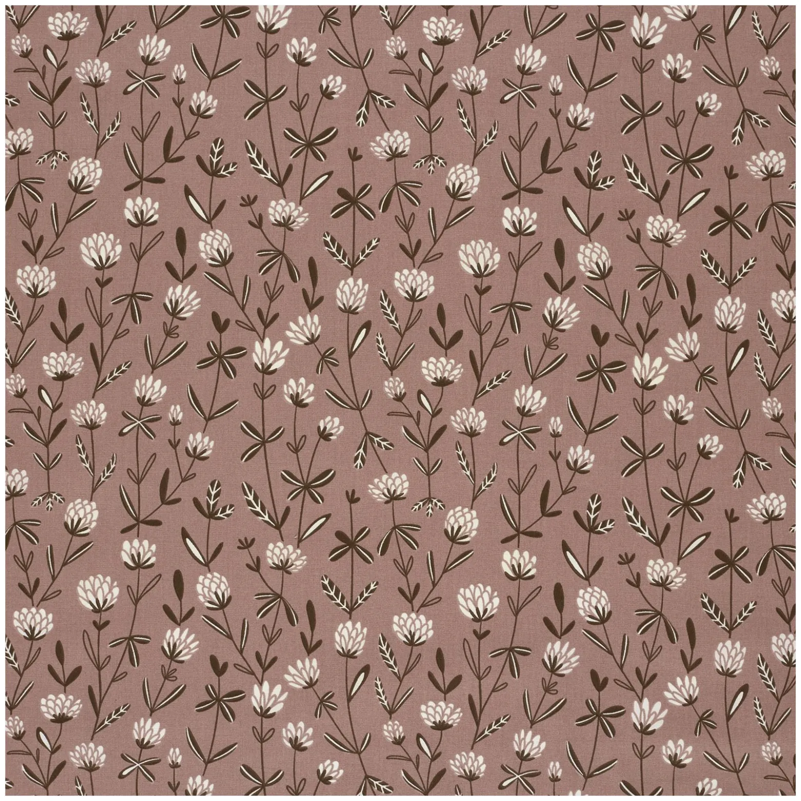 Tissu popeline de coton Boisette - vieux rose