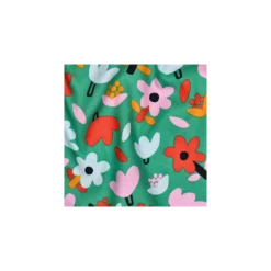 Tissu popeline de coton Jennifer Bouron Petites fleurs - vert