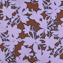 Tissu popeline de coton Pommé fabrics Bloom - lavande