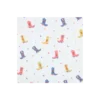 Tissu popeline de coton Poppy Cowboy boots - blanc