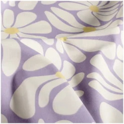Tissu popeline de coton Sunnyflo - lilas