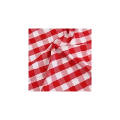 Tissu popeline de coton vichy Any - rouge