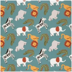 Tissu popeline de coton Zabou - bleu sarcelle