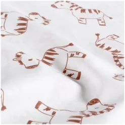 Tissu popeline de coton Zebriz - écru