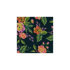 Tissu rayonne Cotton Steel Menagerie - jardin de paris navy - Coupons : 30cm et 40cm