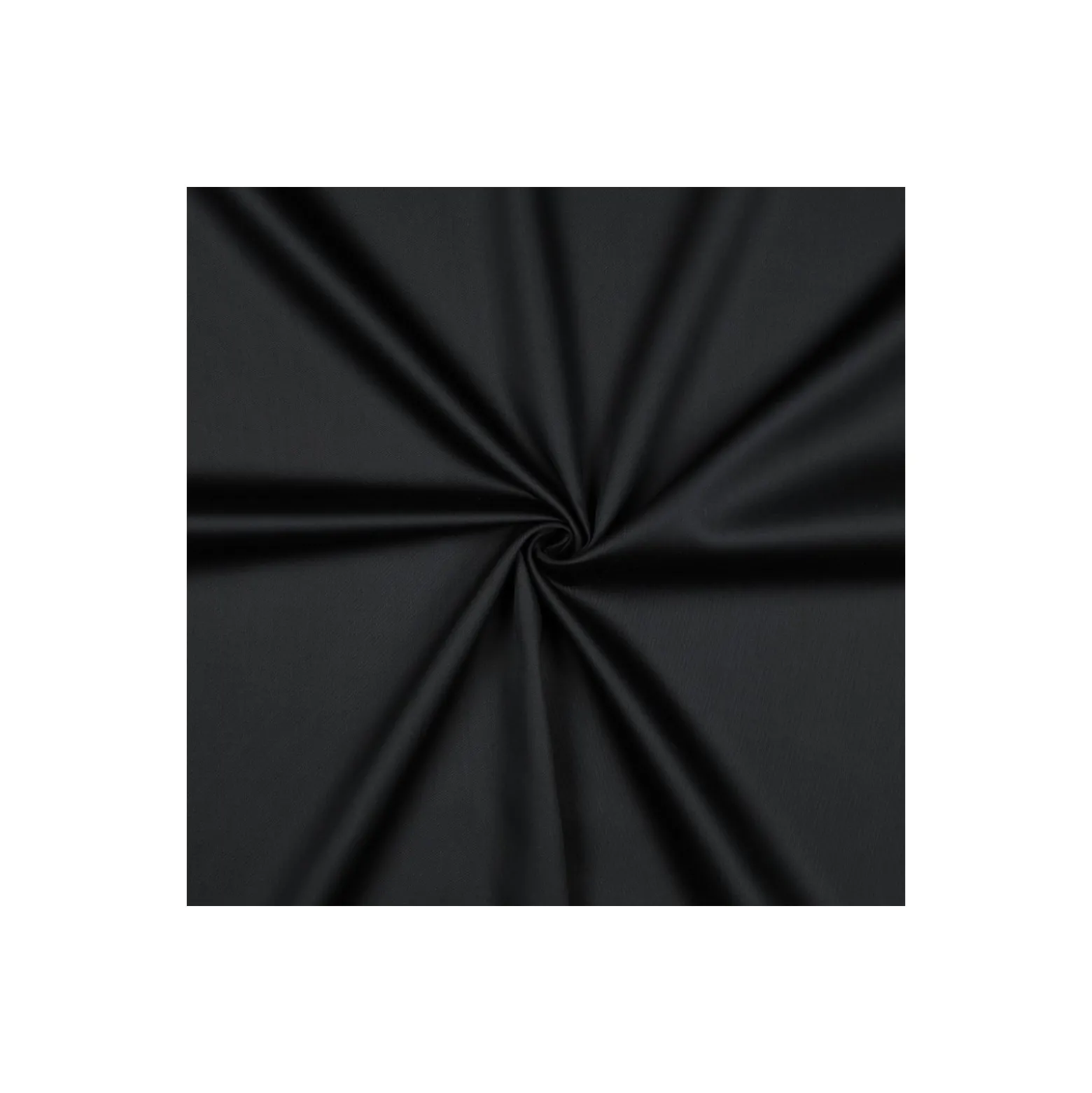 Tissu satin de coton - noir