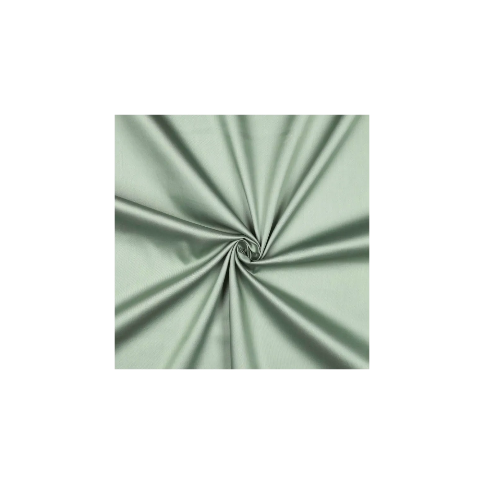 Tissu satin de coton - vert d'eau