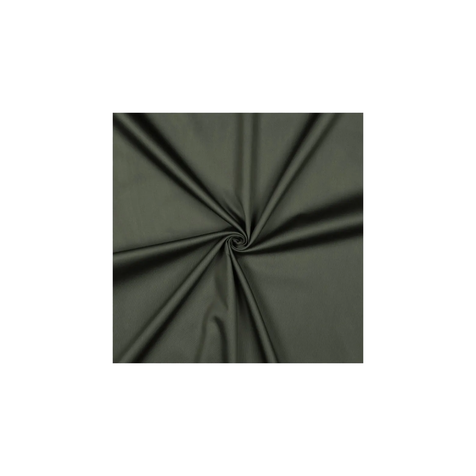 Tissu satin de coton - vert militaire
