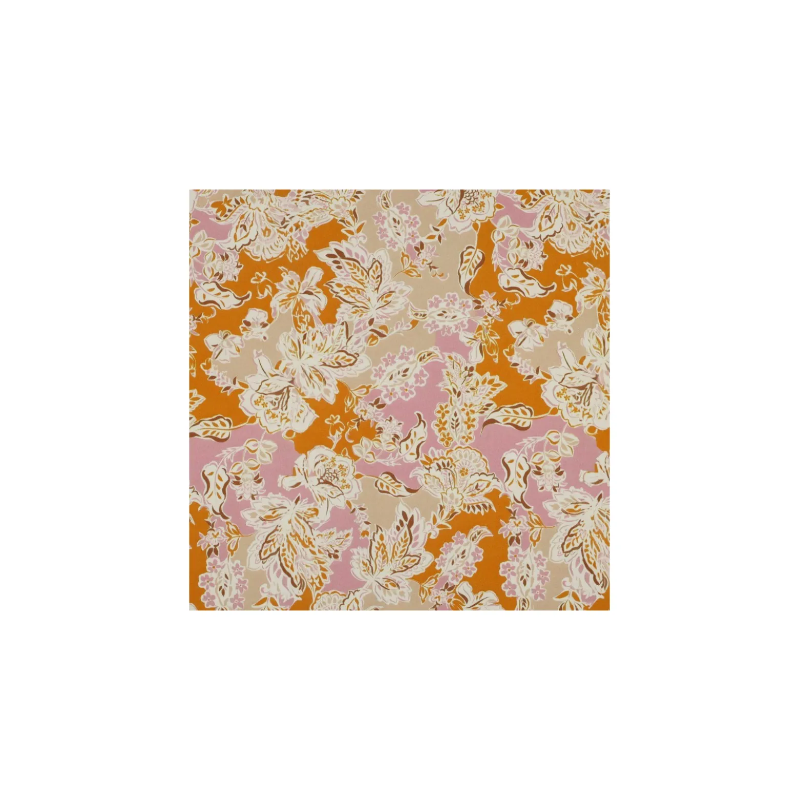 Tissu satin de viscose Bohemia - orange