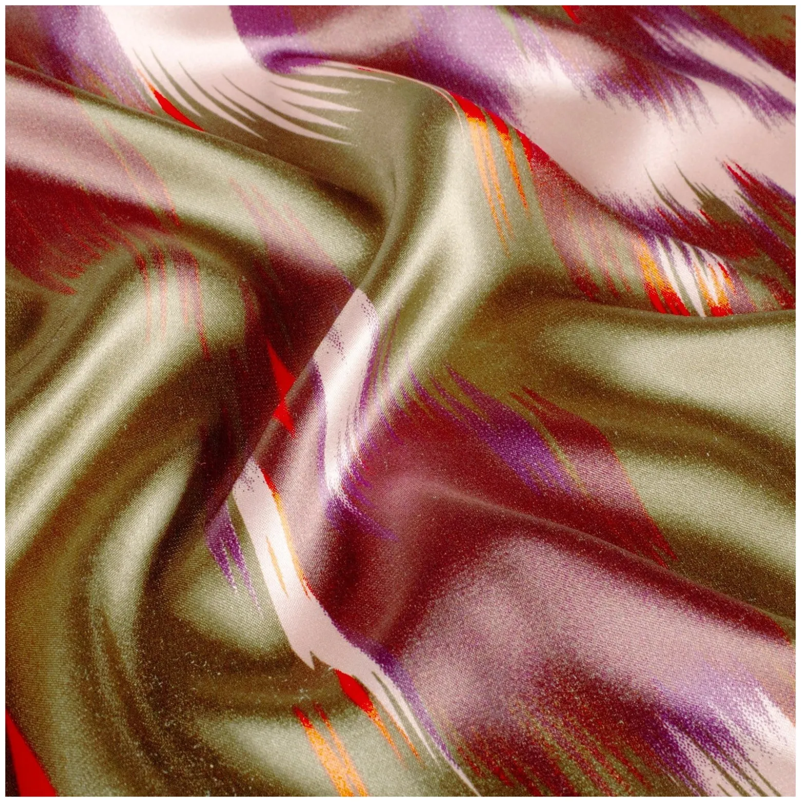 Tissu satin Magma - vert