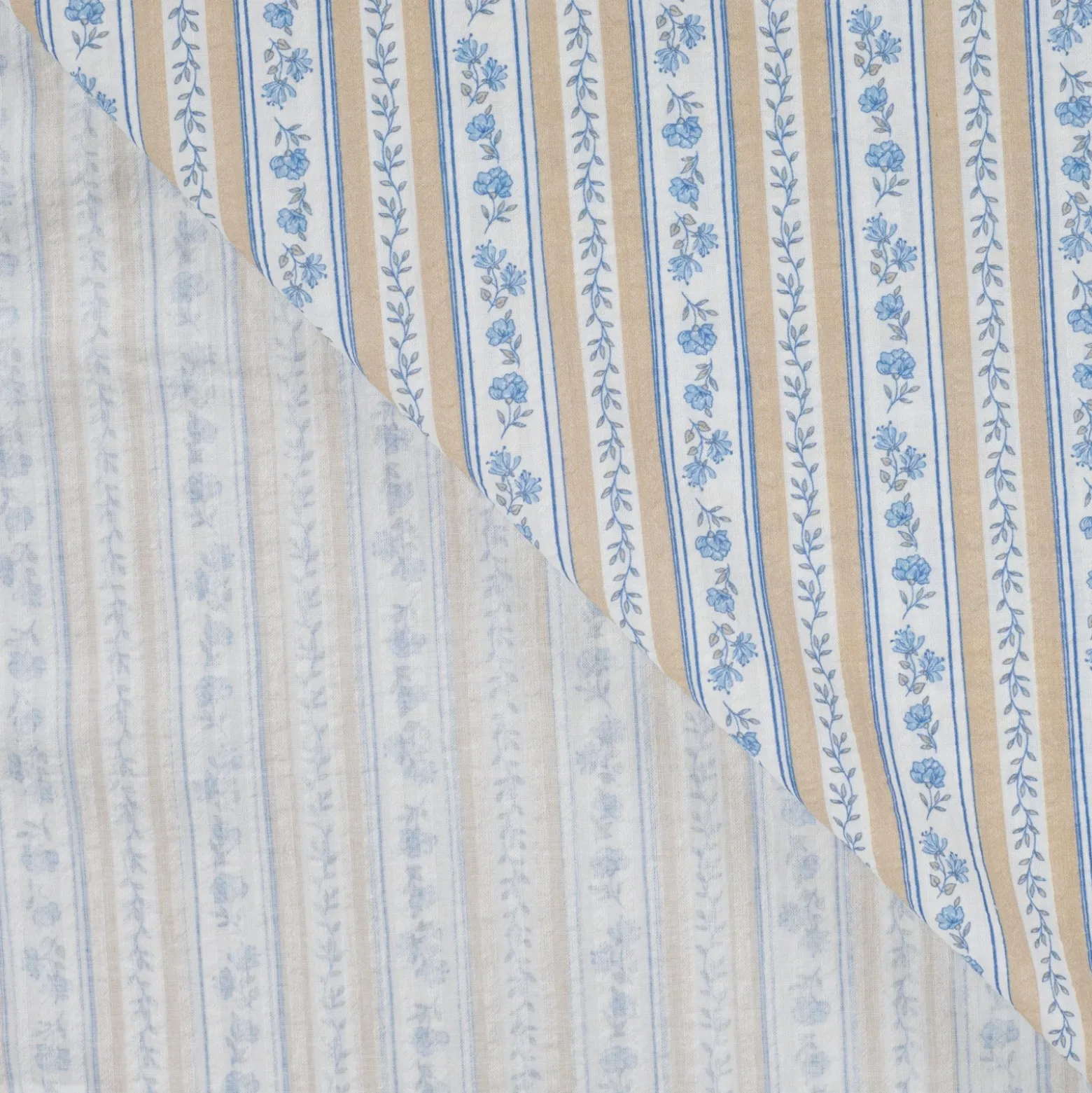 Tissu seersucker Célestine - blanc cassé