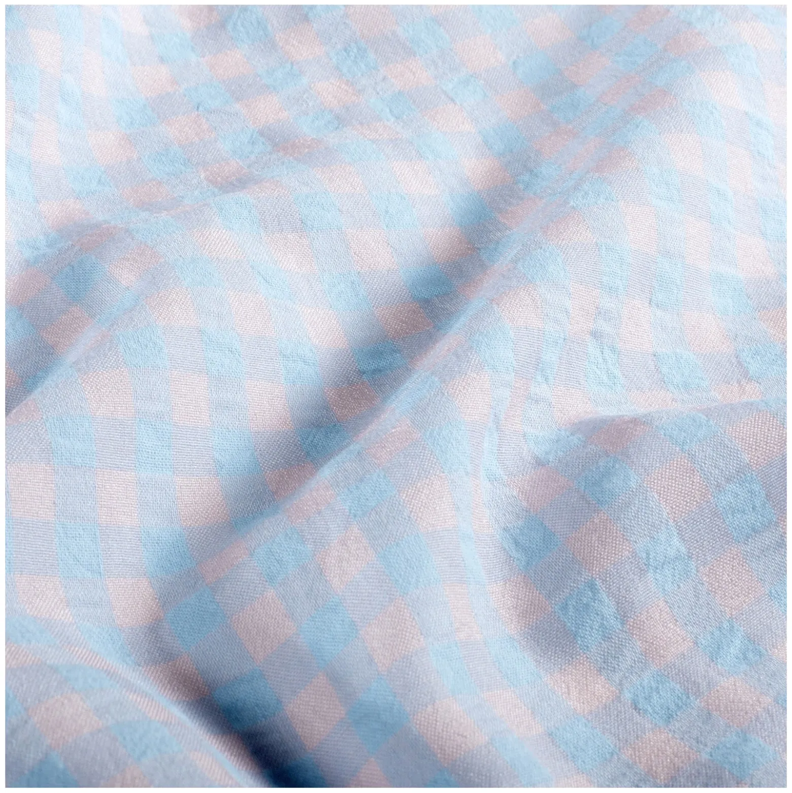 Tissu seersucker vichy