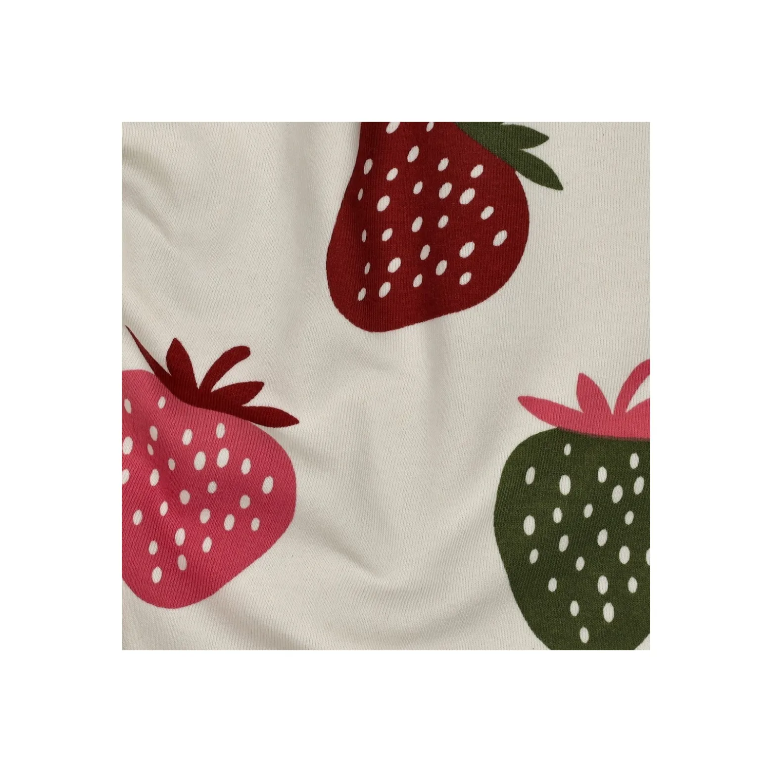 Tissu sweat épais Poppy Fraise - écru