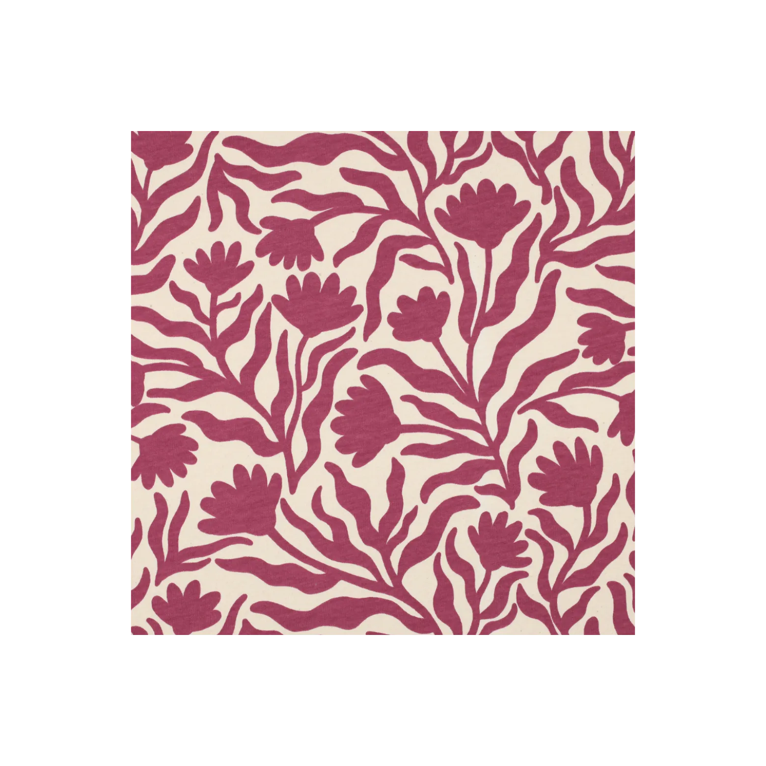 Tissu sweat Pommé Terralys - bordeaux