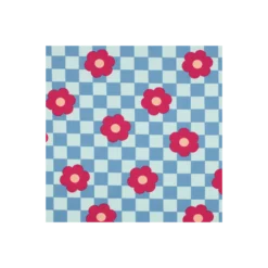 Tissu sweat Poppy Flowerpop - bleu