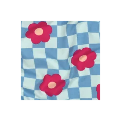Tissu sweat Poppy Flowerpop - bleu