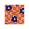 Tissu sweat Poppy Flowerpop - orange / rose