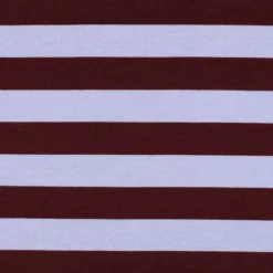 Tissu sweat Poppy Stripes - bordeaux / lavande