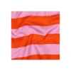Tissu sweat Poppy Stripes - orange / rose
