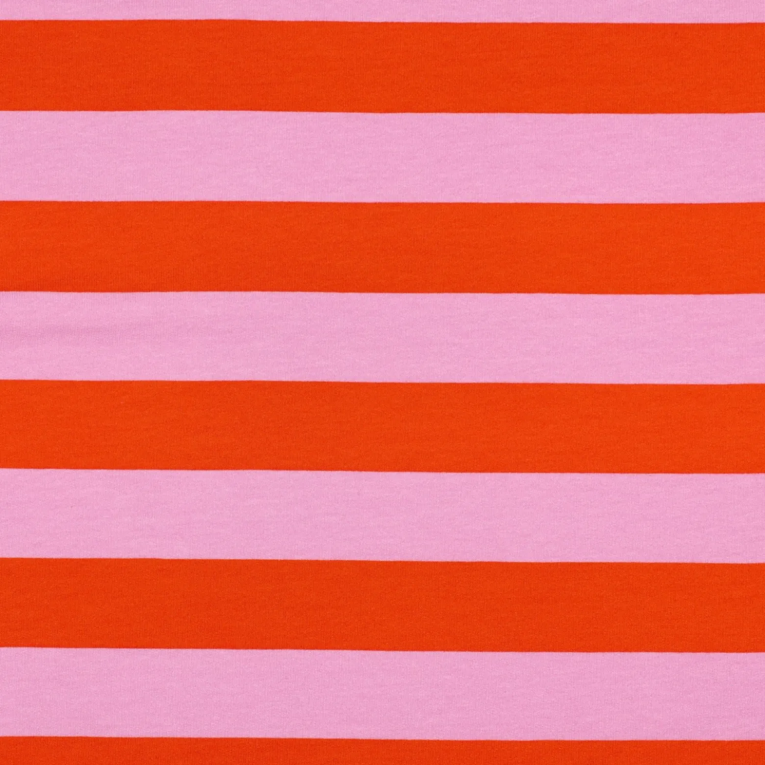 Tissu sweat Poppy Stripes - orange / rose