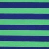 Tissu sweat Poppy Stripes - vert / bleu