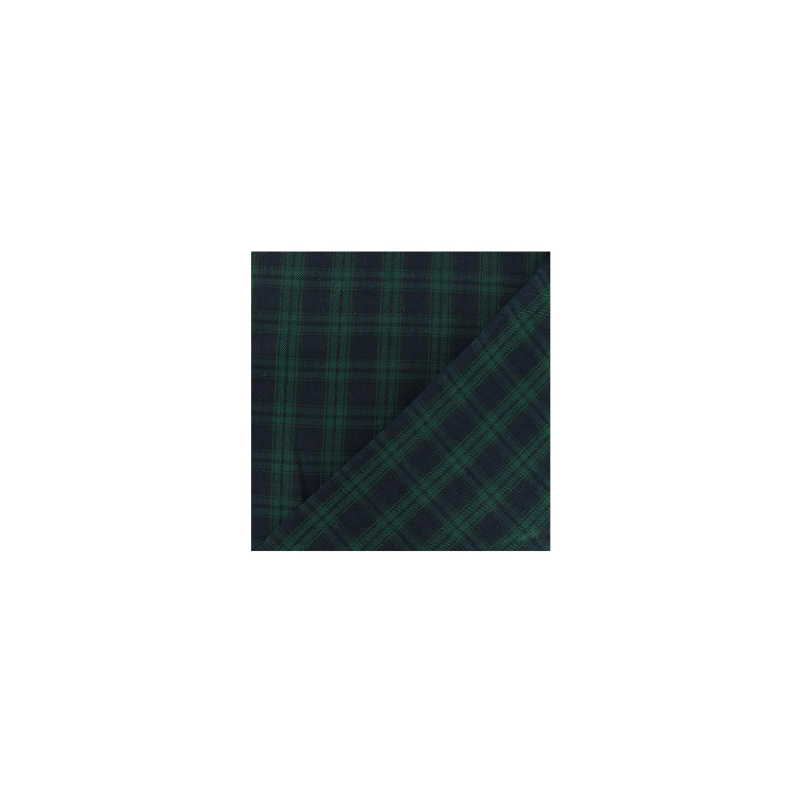 Tissu tartan écossais Edinburgh - marine/vert