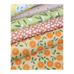 Tissu toile cirée Captain Cook Slice me up - orange