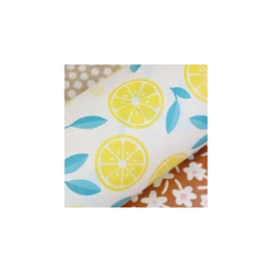 Tissu toile cirée Captain Cook Slice me up - blanc