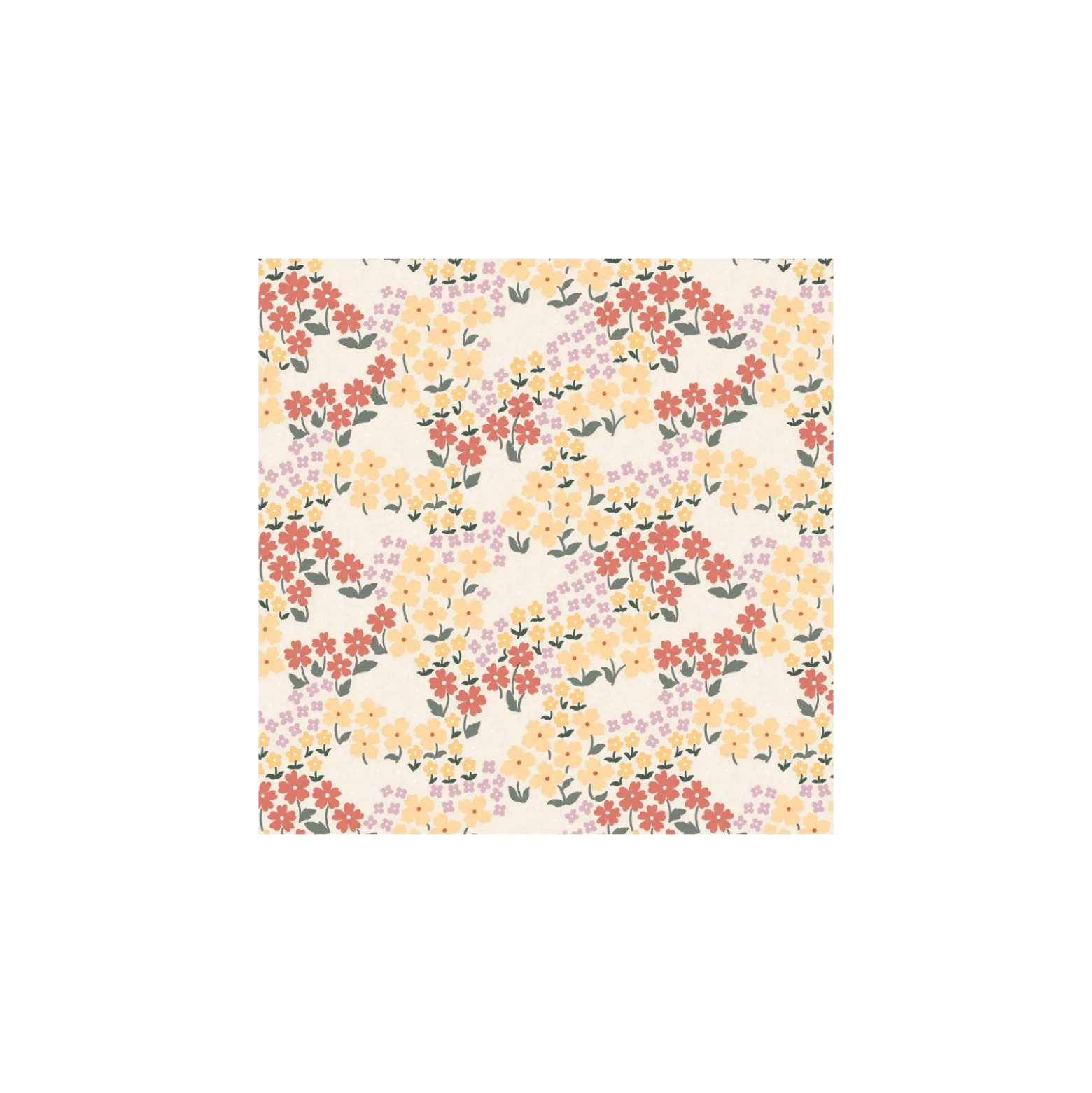 Tissu toile cirée Lola Bloomelia - écru