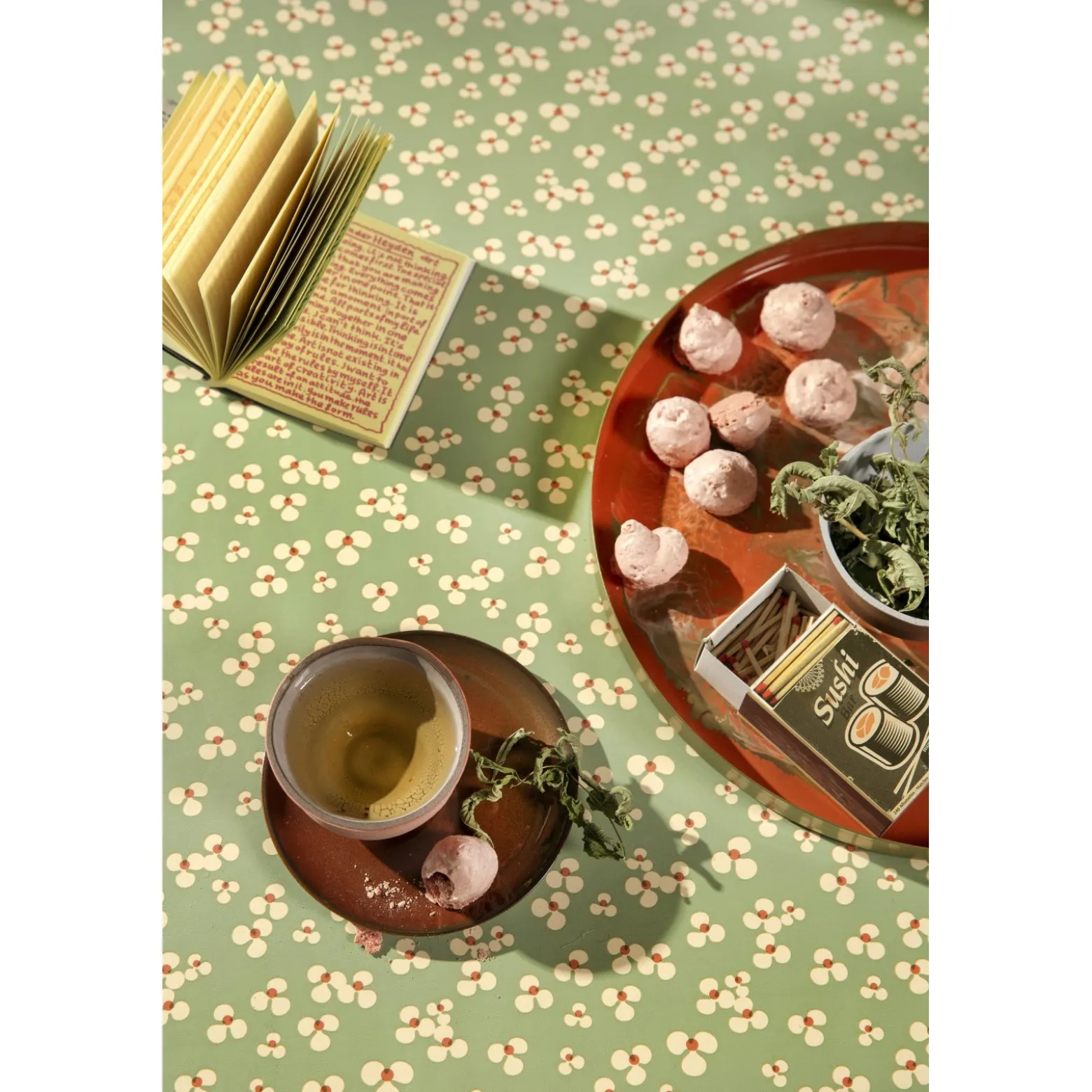Tissu toile cirée Lola Niwa - vert