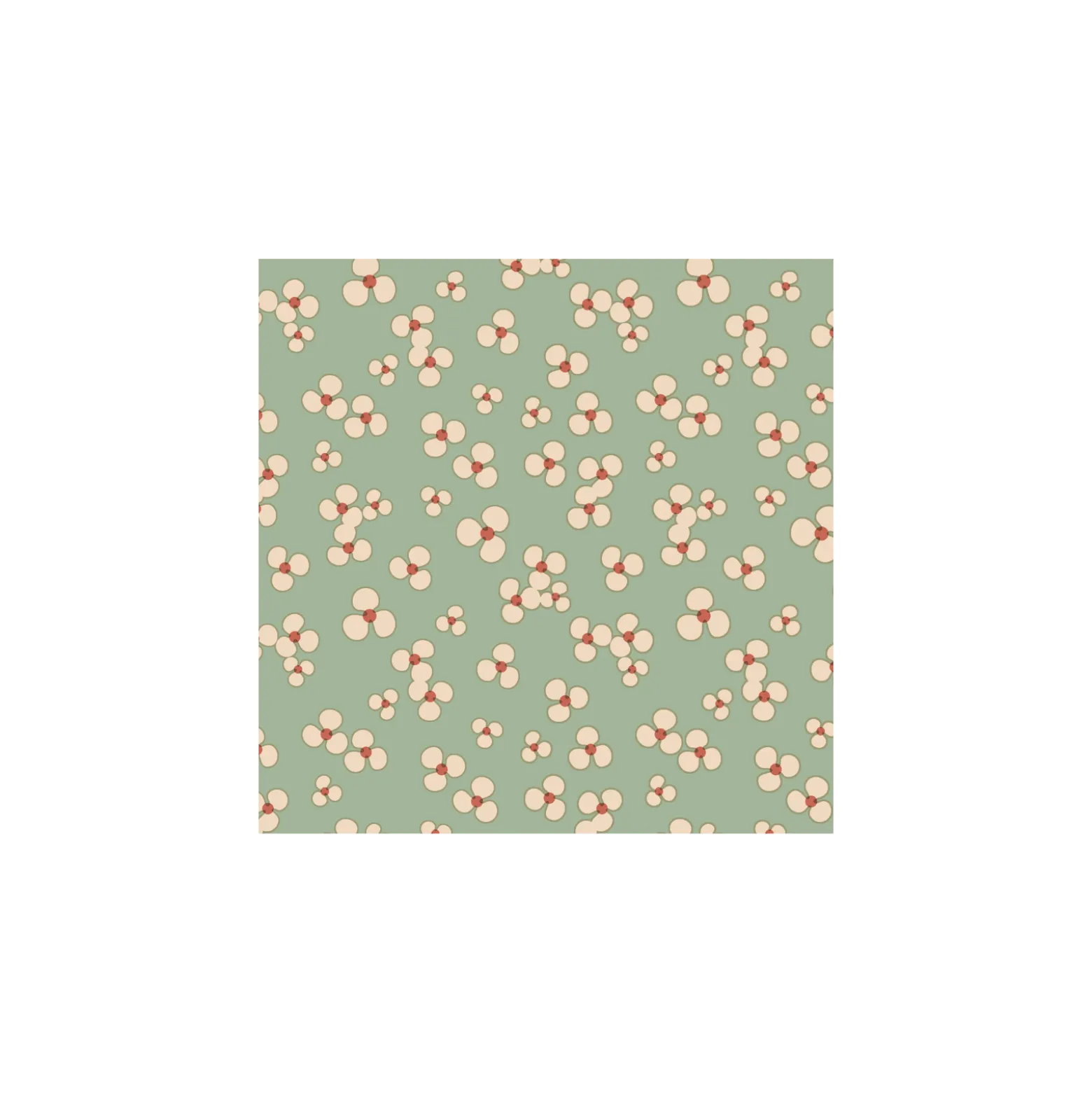 Tissu toile cirée Lola Niwa - vert
