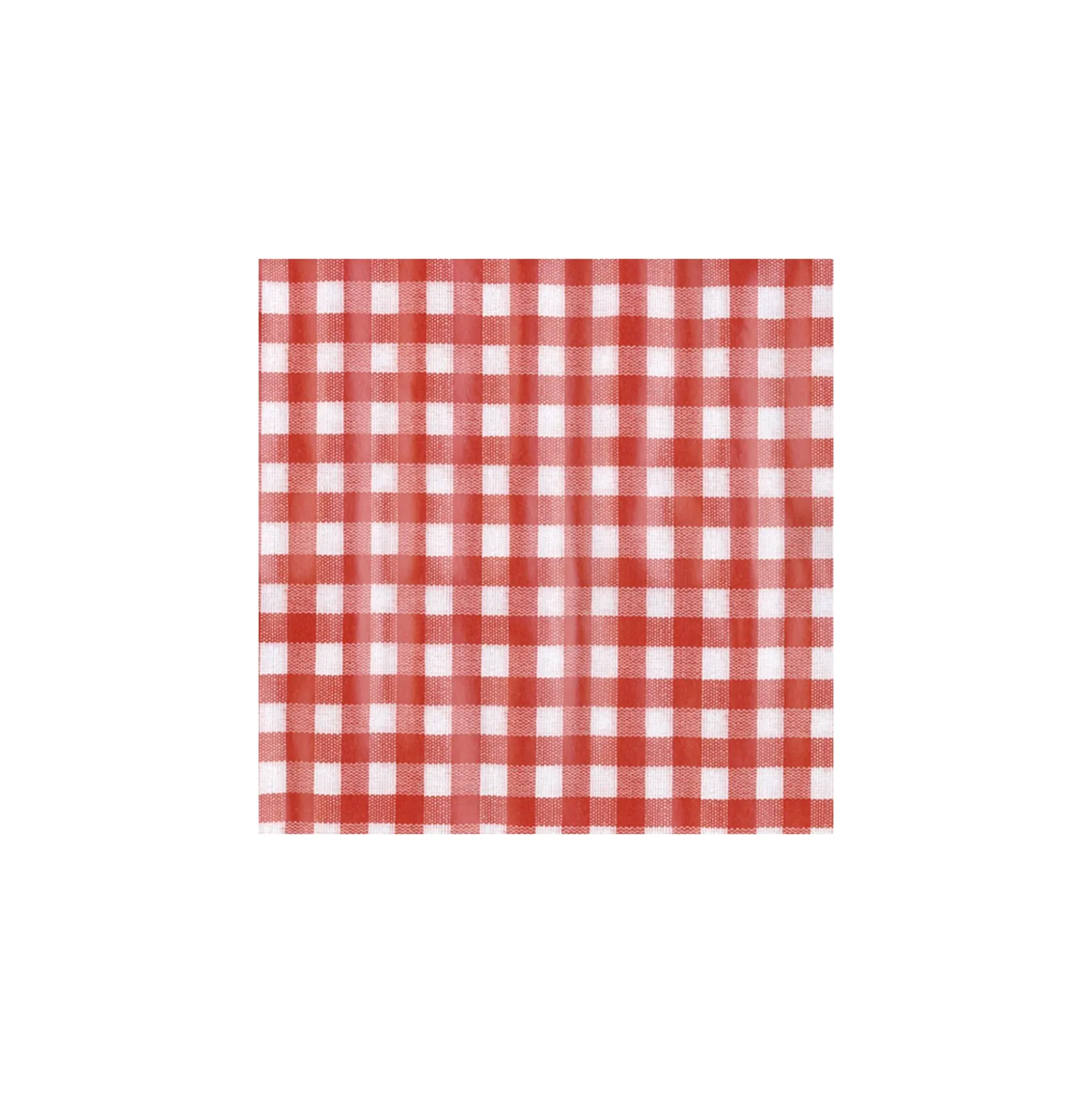 Tissu toile cirée PRIMA Vichy rouge