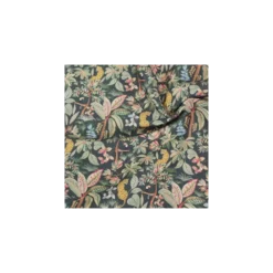 Tissu toile de coton aspect lin Jungle - vert